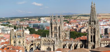 burgos Gotik Katedrali Kuzey yüzü. İspanya