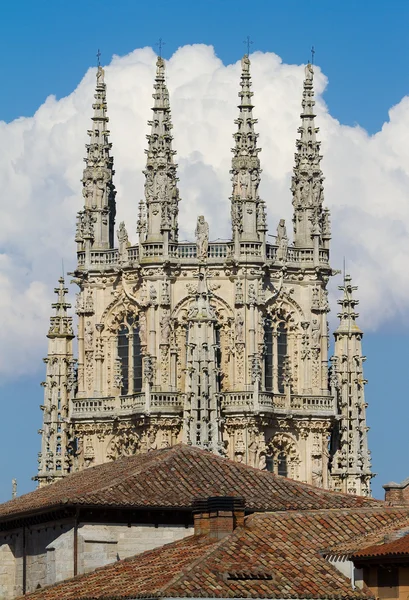 Burgos Katedrali Doğu yüzü bir kubbe. İspanya — Stok fotoğraf