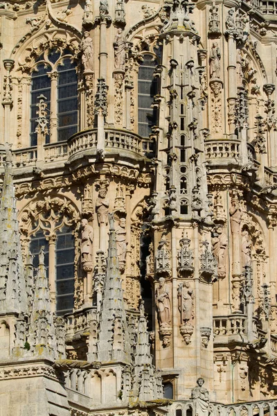 Burgos Katedrali Doğu yüzü Gotik bir kubbe. İspanya — Stok fotoğraf