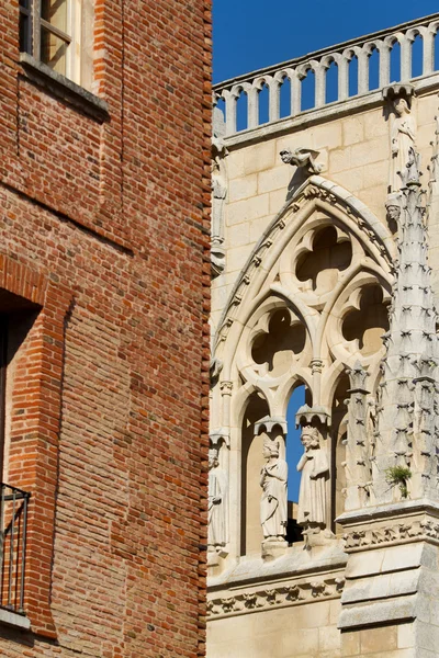 Detaljer för norr inför burgos katedral. Spanien — Stockfoto