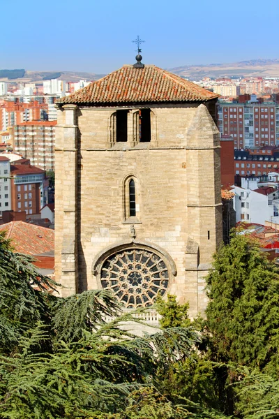 Harangláb-San Esteban templom, Burgos. Spanyolország — Stock Fotó