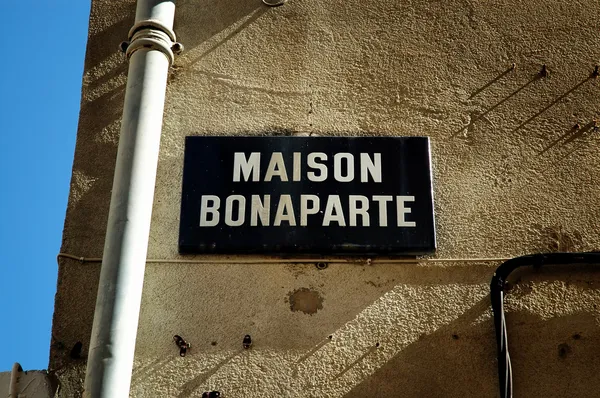 Lugar de nacimiento de Napoleón Bonaparte en Ajaccio, Córcega —  Fotos de Stock