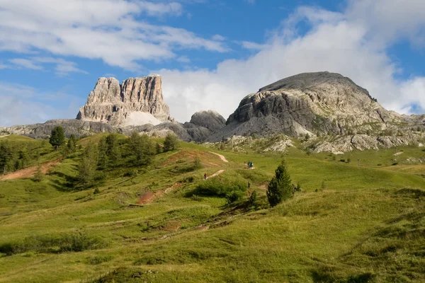 Dolomites alanında hiking — Stok fotoğraf