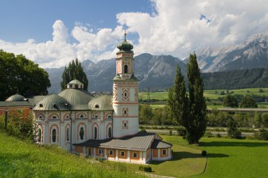 Rococo church in Austria clipart