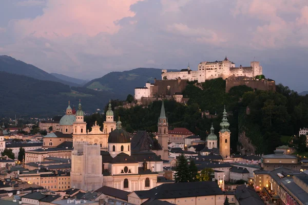 Salzburg at dusk — Stock Photo, Image