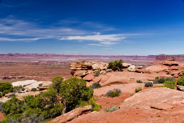 Krásné hory a pouštní krajina — Stock fotografie