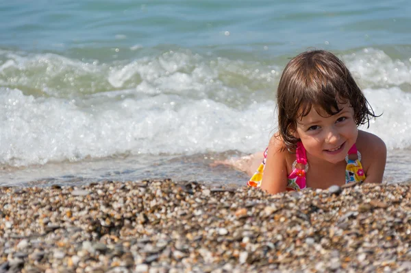 Beach vacation with kid — Stock Photo, Image