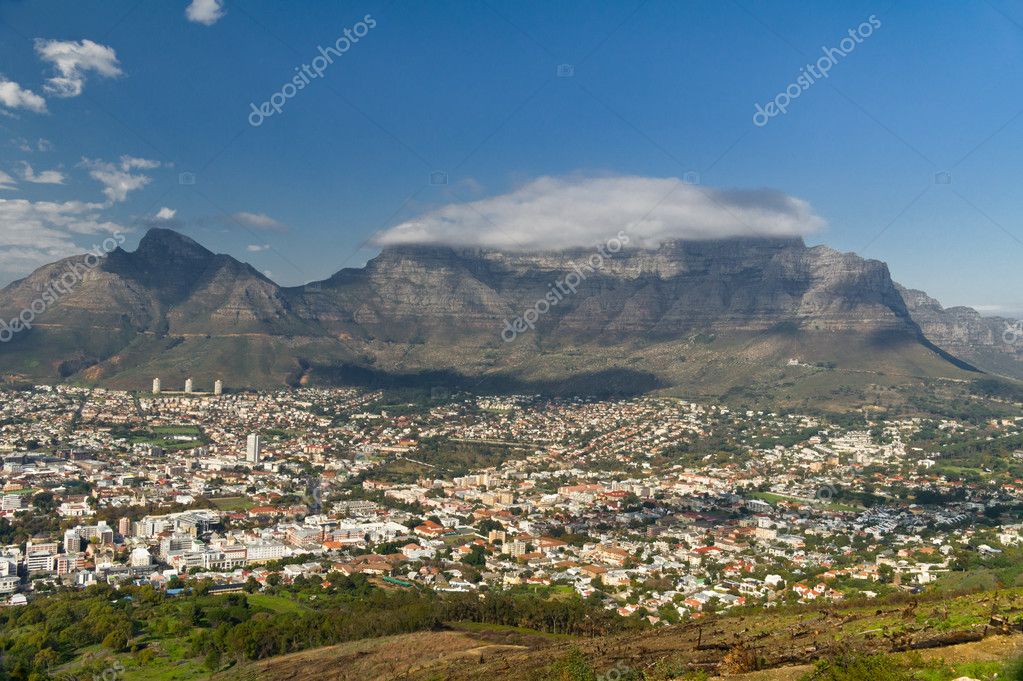 View of Cape Town and Table mountain Stock Photo by ©JaySi 11960201