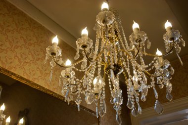 Beautiful Crystal Chandelier clipart