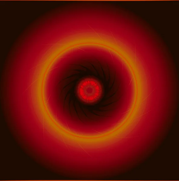 Красные неоновые светящиеся круги — стоковое фото