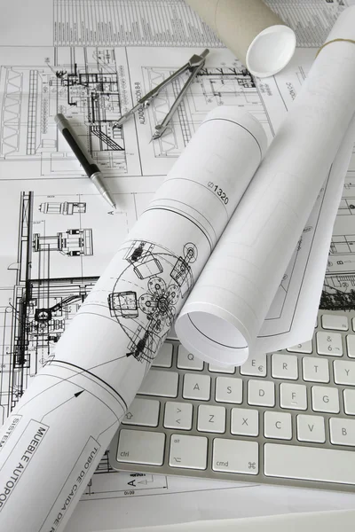 Plans of the projects — Stock Photo, Image