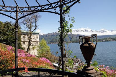 Spectacular view from historic Garden of Villa Carlotta clipart