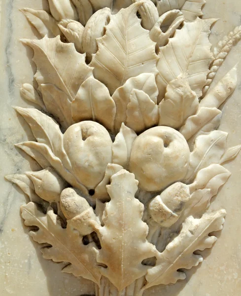 Motivo vegetal de mármore — Fotografia de Stock