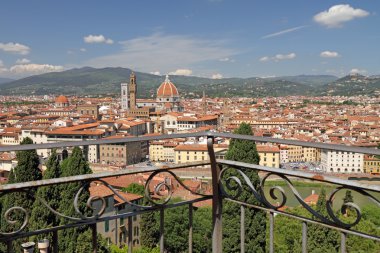 Fantastic view of Florence city clipart