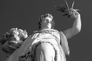 Antique Ceres statue clipart