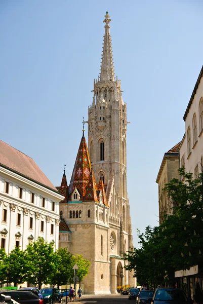 Matthias-kyrkan och den gamla staden Buda i budapest, Ungern — Stockfoto