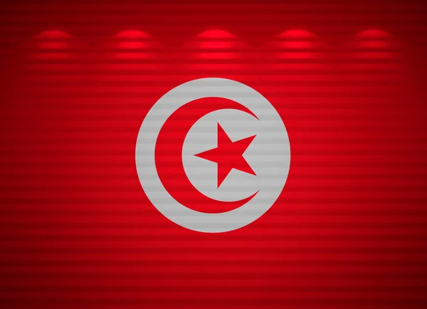 Tunisian flag wall, abstract background — Stock Photo, Image