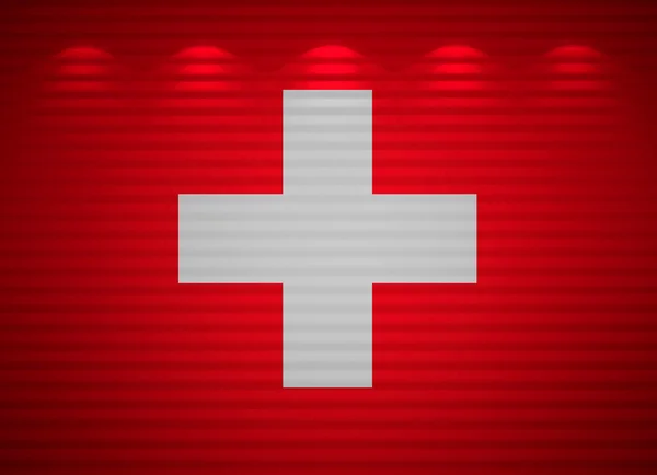 Swiss flag wall, abstract background — Stock Photo, Image