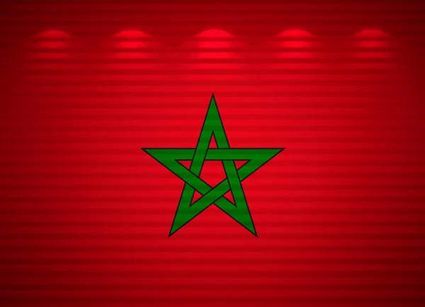 Σημαία του Μαρόκου τοίχο, αφηρημένα φόντο — Φωτογραφία Αρχείου