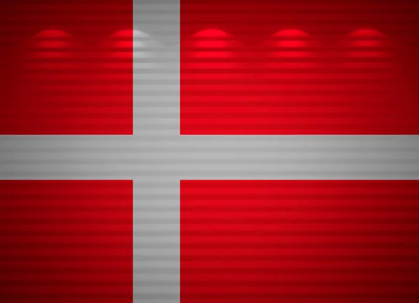 Bandera danesa pared, fondo abstracto —  Fotos de Stock