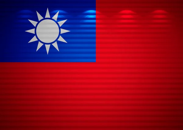 Taiwanese flag wall, abstract background — Stock Photo, Image
