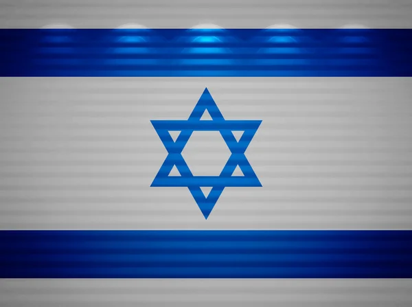 Mur du drapeau israélien, fond abstrait — Photo