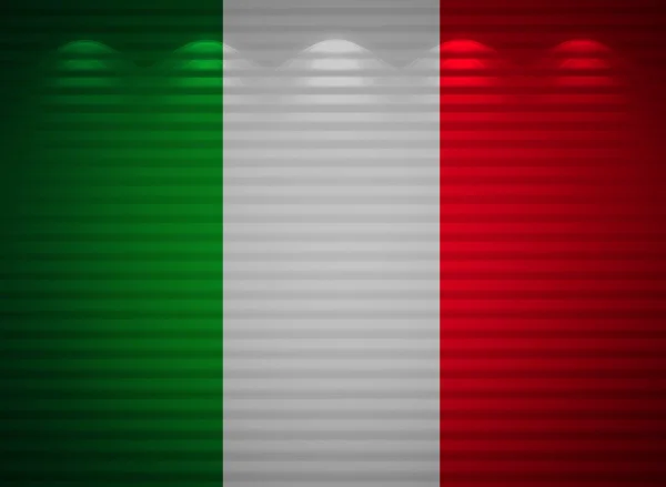 Italiensk flagg vägg, abstrakt bakgrund — Stockfoto