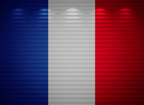 Franse vlag muur, abstracte achtergrond — Stockfoto