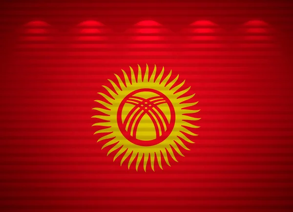 Ściany flaga Kirgiskiej, streszczenie tło — Zdjęcie stockowe
