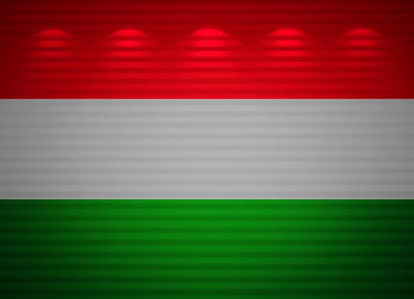 stock image Hungarian flag wall, abstract background