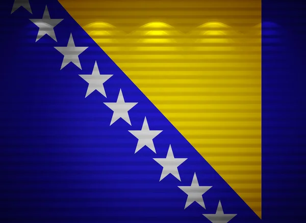 Ściany flaga Bośni i Hercegowiny, streszczenie tło — Zdjęcie stockowe