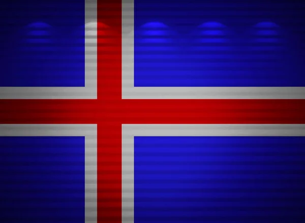 Ісландський прапор стіни, абстрактним фоном — стокове фото