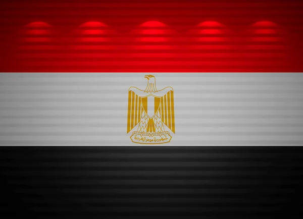 Bandiera egiziana muro, sfondo astratto — Foto Stock