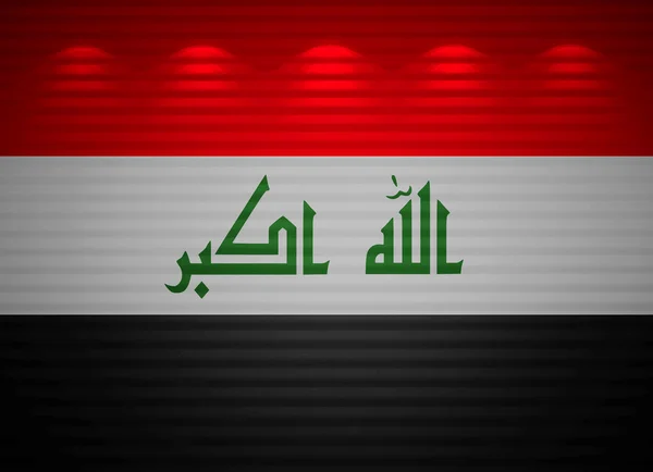 Bandiera irachena muro, sfondo astratto — Foto Stock