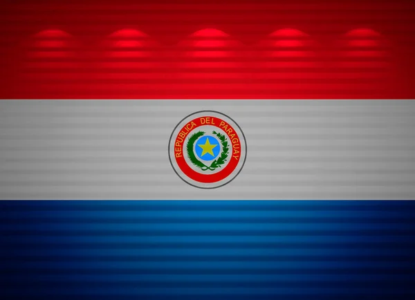 Стена флага Парагвая, абстрактный фон — стоковое фото