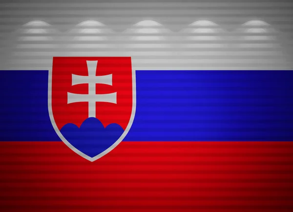 Словацького прапор стіни, абстрактним фоном — стокове фото