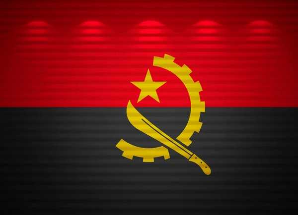 Стіна Прапор Анголи, абстрактним фоном — стокове фото