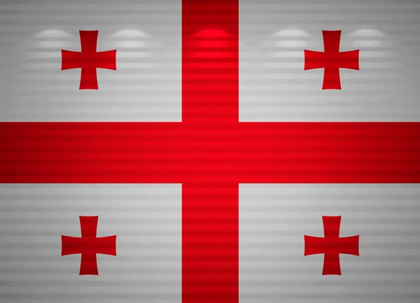 Parede da bandeira georgiana, fundo abstrato — Fotografia de Stock