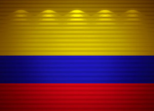 Parede da bandeira colombiana, fundo abstrato — Fotografia de Stock