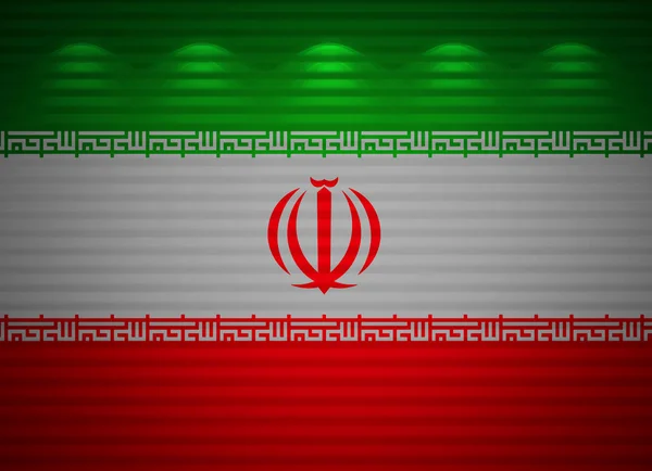 Muro bandiera iraniana, sfondo astratto — Foto Stock