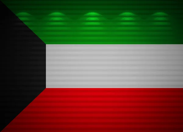 Kuwaiti flag wall, abstract background — Stock Photo, Image