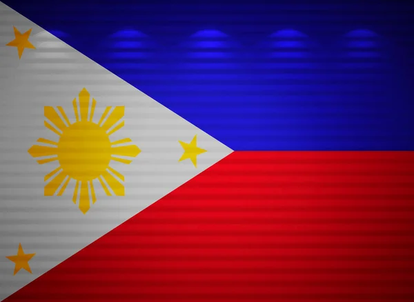 Philippinische Flaggenwand, abstrakter Hintergrund — Stockfoto