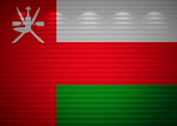 Omani flag wall, abstract background — Stock Photo, Image