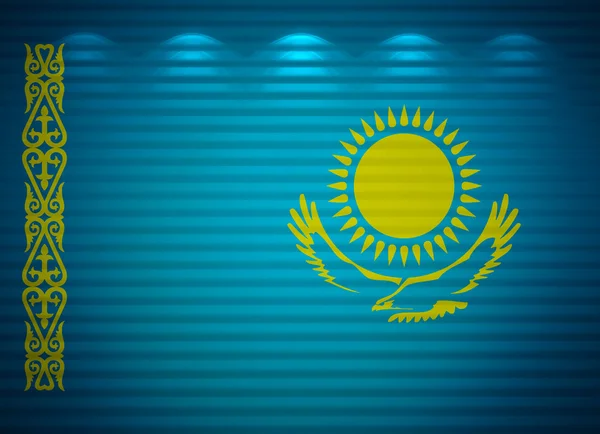 Stock image Kazakhstani flag wall, abstract background