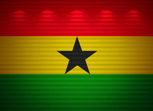 Ghana-Flaggenwand, abstrakter Hintergrund — Stockfoto