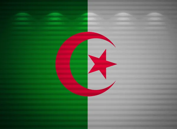 Αλγερινή σημαία τοίχο, αφηρημένα φόντο — Φωτογραφία Αρχείου
