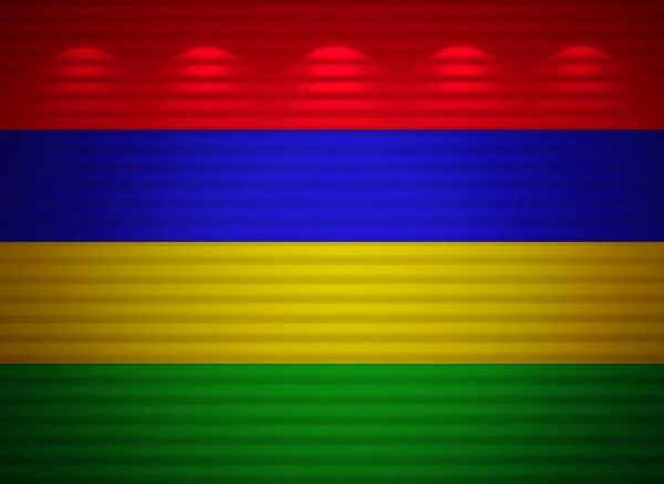 Mur drapeau mauricien, fond abstrait — Photo
