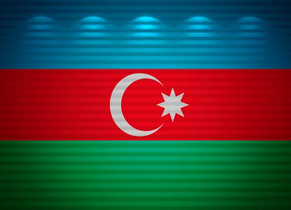 Azerbaijani Fahnenwand, abstrakter Hintergrund — Stockfoto
