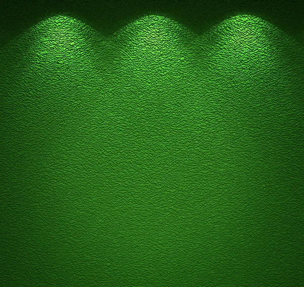 Verlichte textuur van de groene muur — Stockfoto