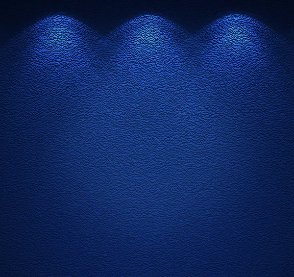 Освітлена текстура синьої стіни — стокове фото